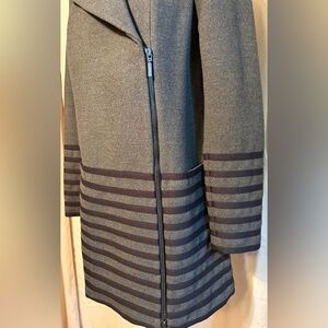 Catherines Charcoal and Black Coat